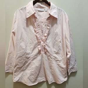 NY & Company PINK 3/4 SLEEVE  BLOUSE